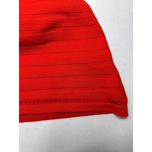 Guess women’s red bodycon sweater dress with mock neck and keyhole cutout Size S - Picture 10 of 10